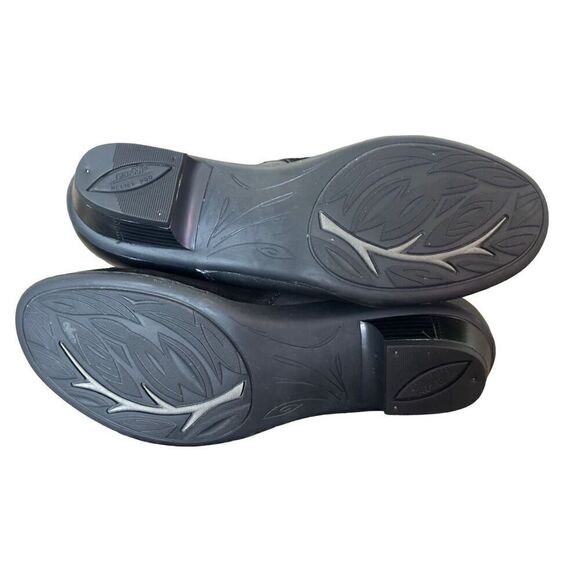 Earth Orion Black Leather Booties Size 9.5 - Picture 8 of 12